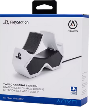 PowerA PS5 Controller Twin Charging Station - White
