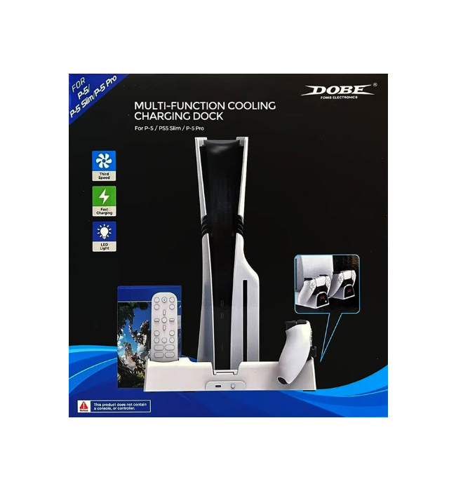Dobe Cooling Stand with Charging Station for PS5/Pro/PS5 Slim (Physical and Digital)