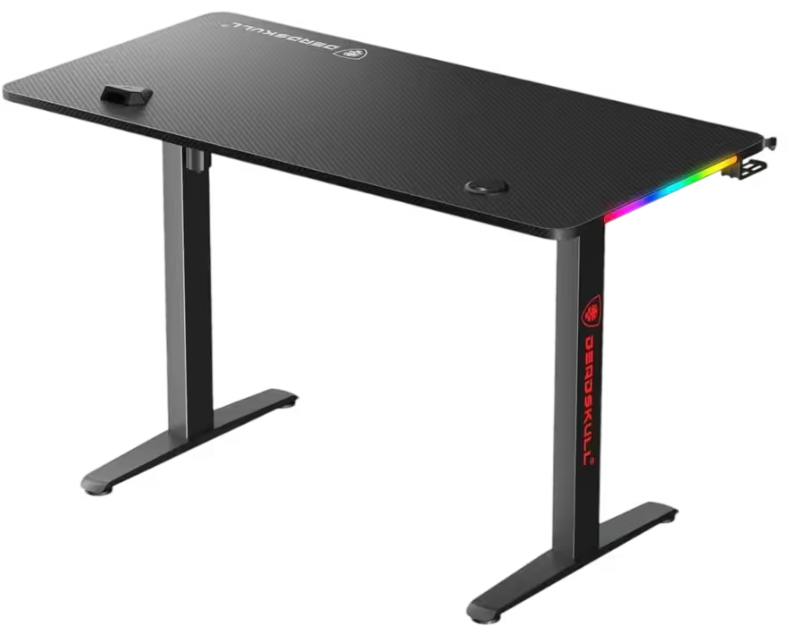 DEADSKULL RGB Electric Gaming Desk – Height Adjustable