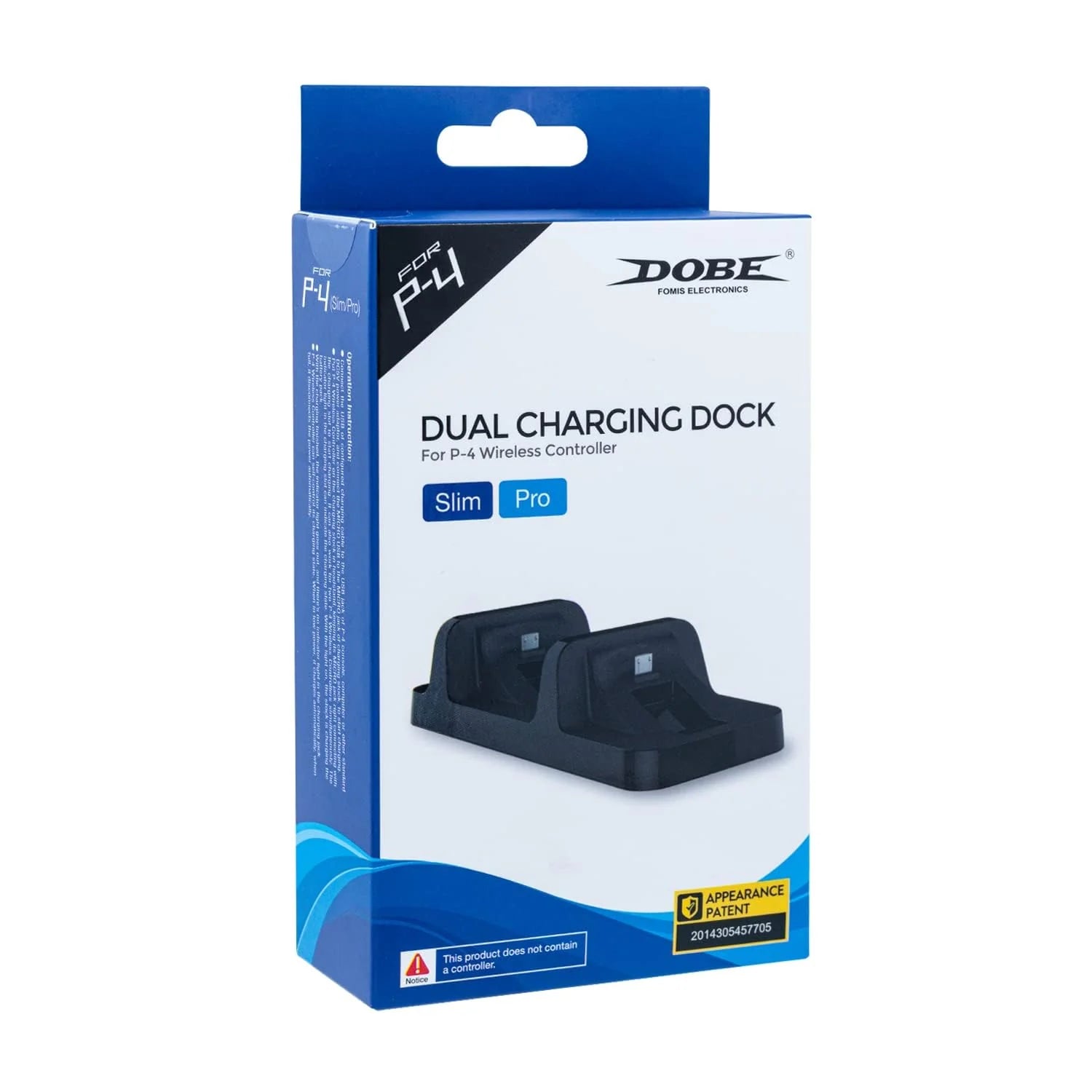 DOBE Dual Charging Station for PS4 Controllers, Fast & Smart Charging
