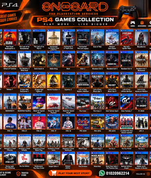 BUNDLE - PS4 SLIM USED - LIKE NEW قابل للتهكير + All games of your choice