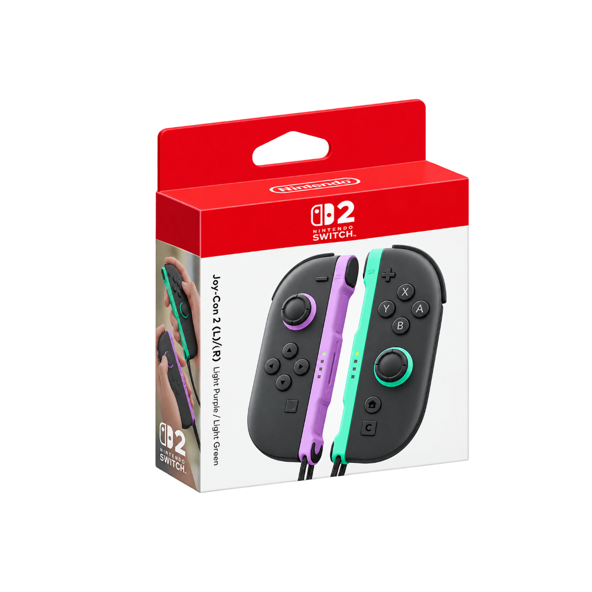 Nintendo Switch 2 Joy-Con 2 (L/R) – Light Purple / Light Green