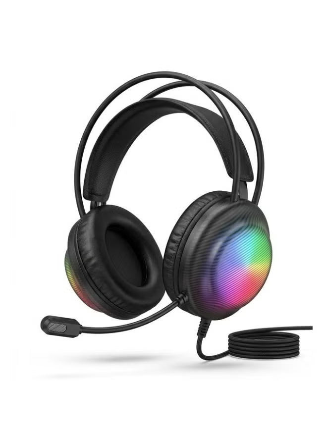 X29 RGB USB Wired Gaming Headset with Surround Sound and Noise Cancelling Microphone, Stereo Drivers, Adjustable Headband and Comfortable Over-Ear