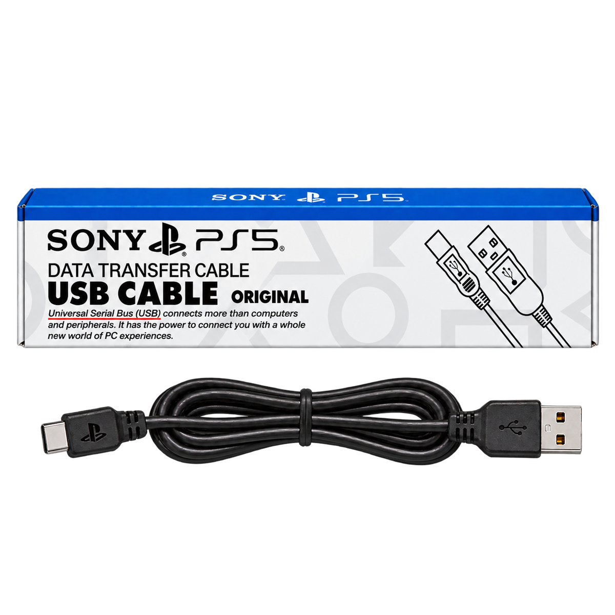 PS5 USB Data Transfer Cable – USB-A to Type-C