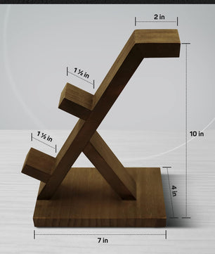 Wooden Controller Stand with Headphone Holder -  for ps - xbox - switch