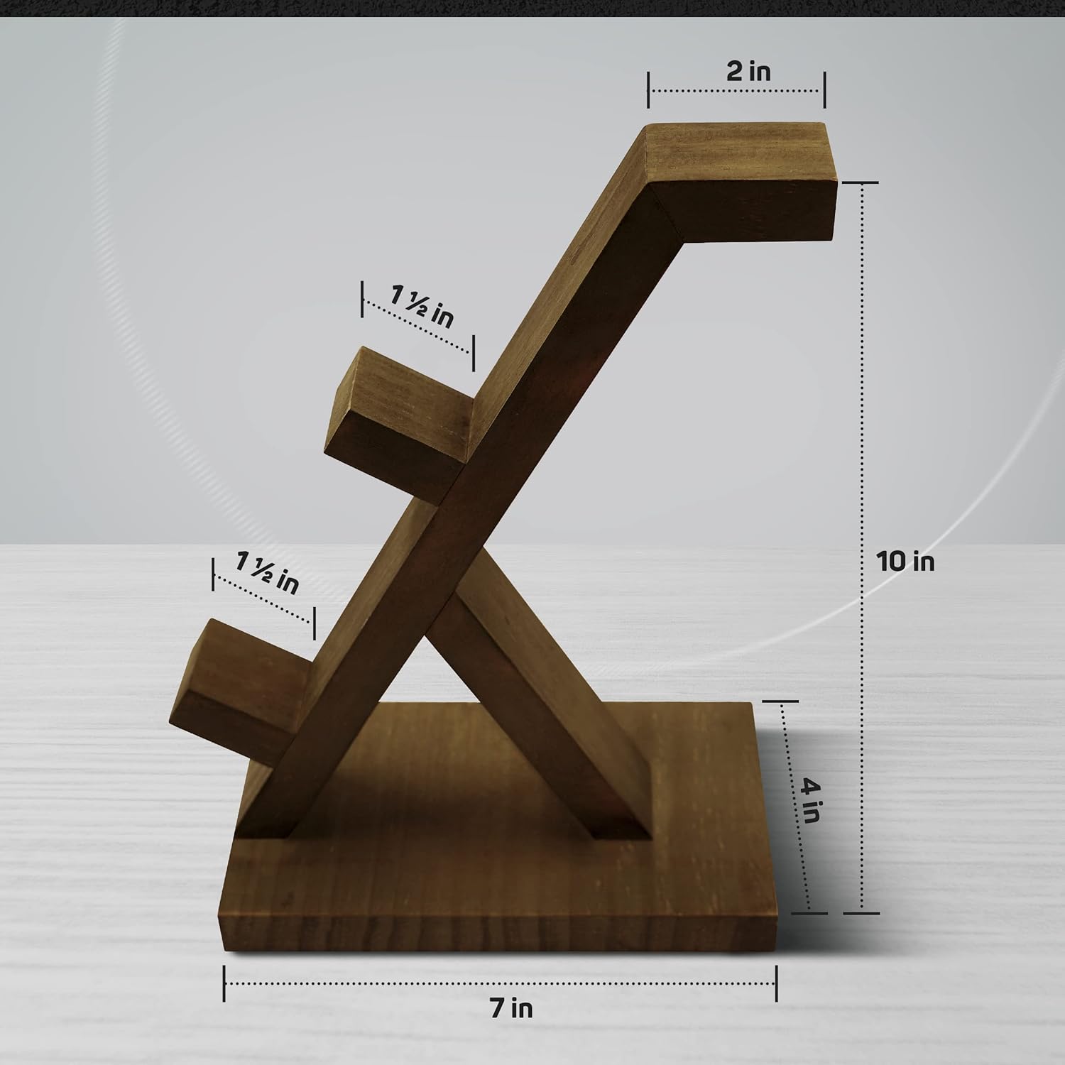 Wooden Controller Stand with Headphone Holder -  for ps - xbox - switch