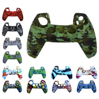 PS4 Silicone Skin Protector with 2 Color Grips