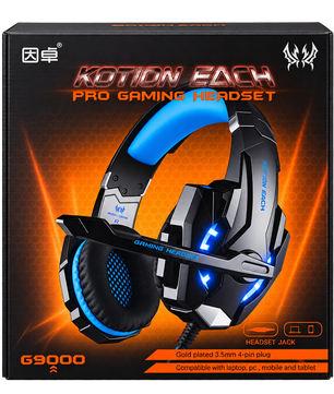 KOTION EACH G9000 Gaming Headset – Black & Blue
