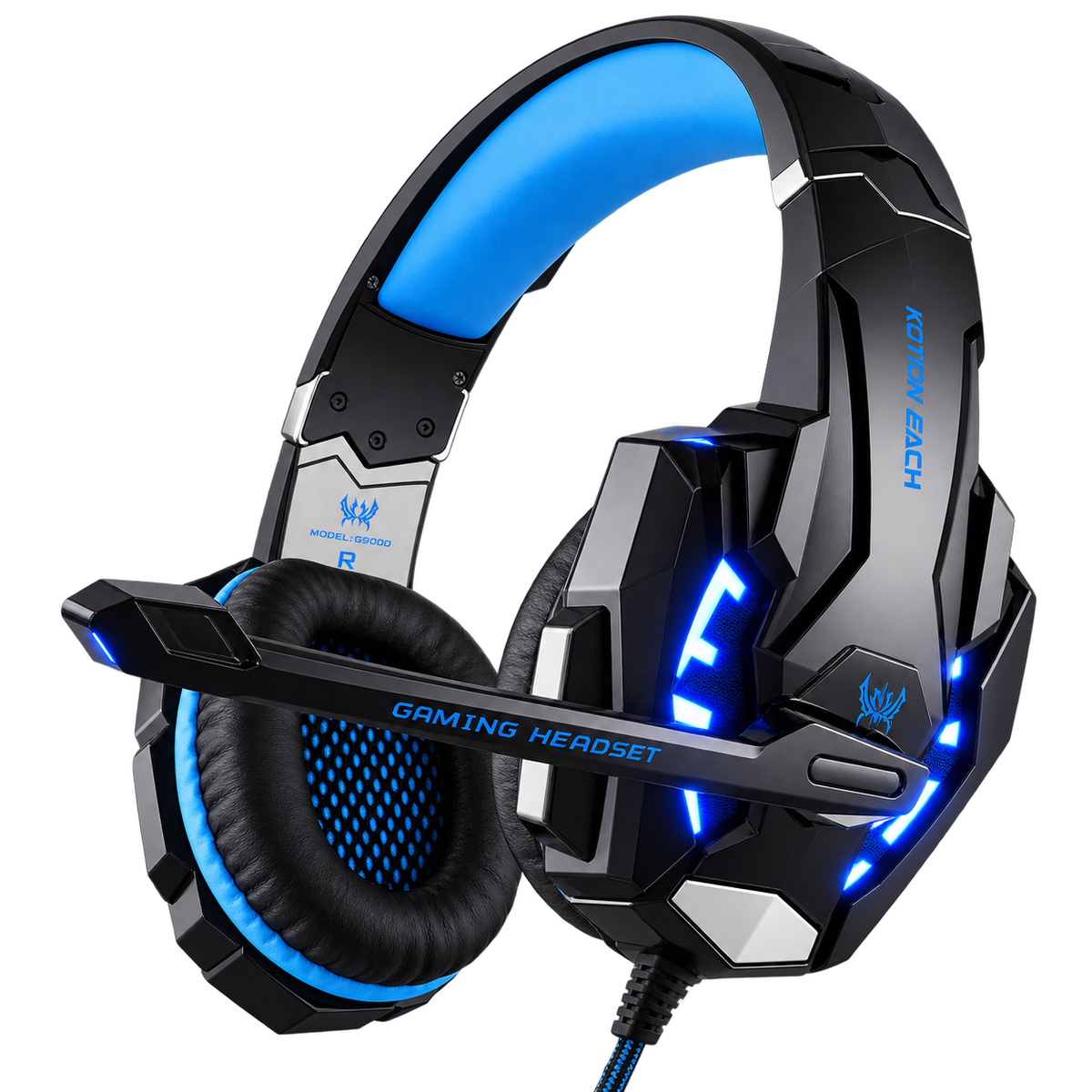 KOTION EACH G9000 Gaming Headset – Black & Blue