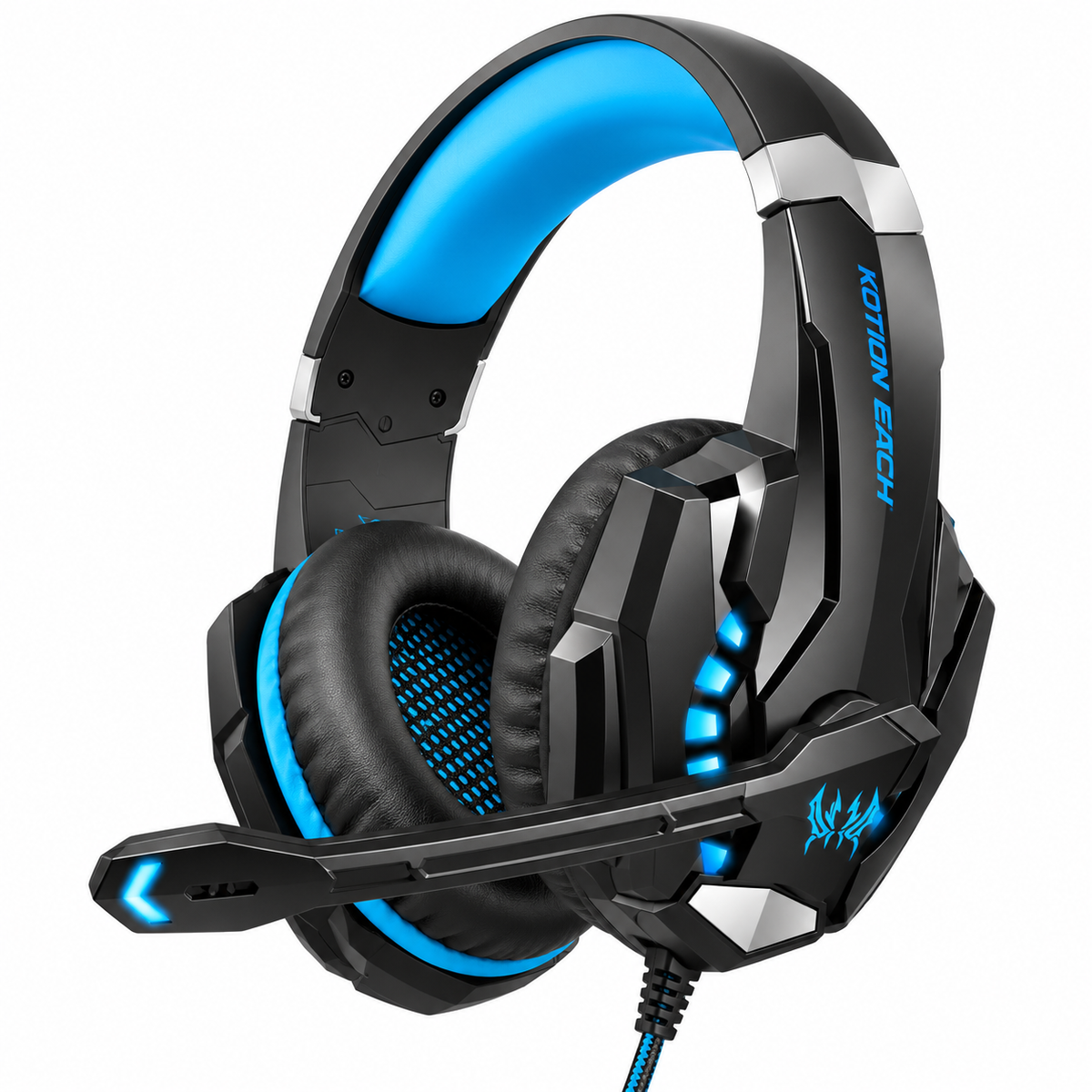 KOTION EACH G9000 Pro Wired Gaming Headset – Black & Blue