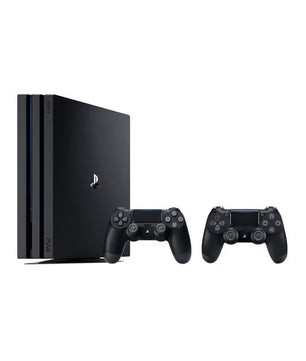 PlayStation 4 Pro 1TB + 2 high copy Dualshock 4 Wireless Controllers - Used Like New