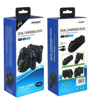 Dual Charging Dock With USB Cable For PlayStation 4 Wireless Controller