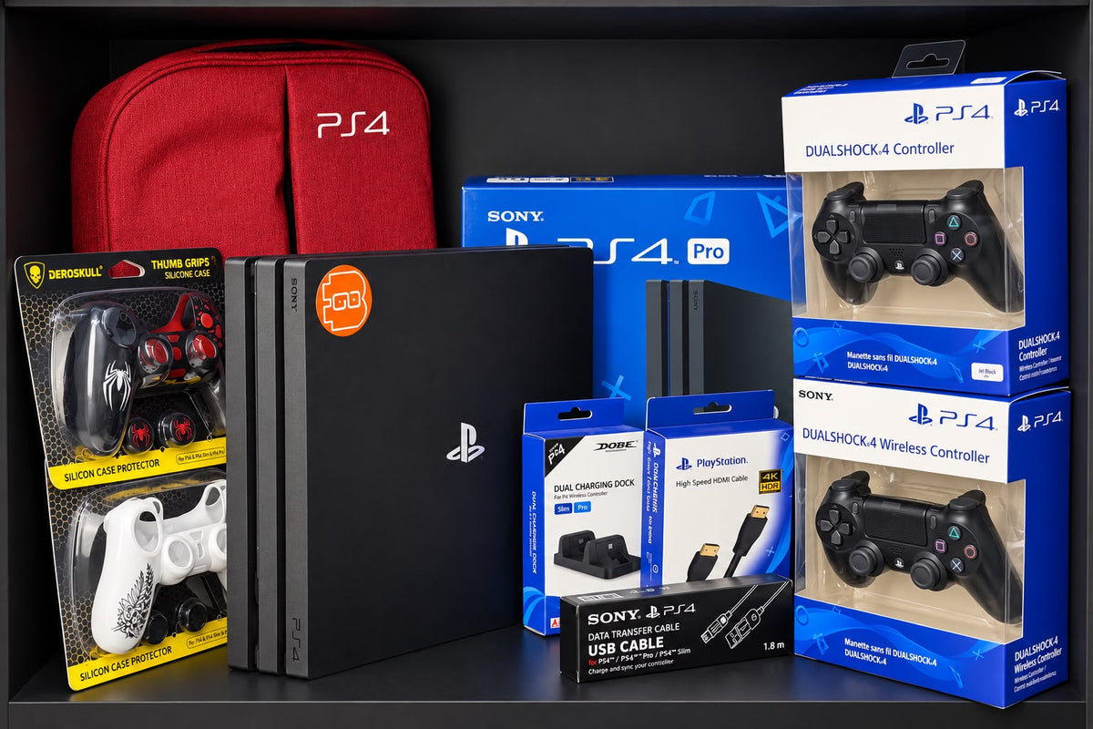 BUNDLE - PS4 PRO USED - LIKE NEW قابل للتهكير + All games of your choice