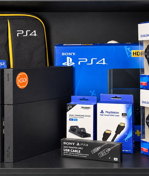 BUNDLE - PS4 FAT USED - LIKE NEW قابل للتهكير + All games of your choice