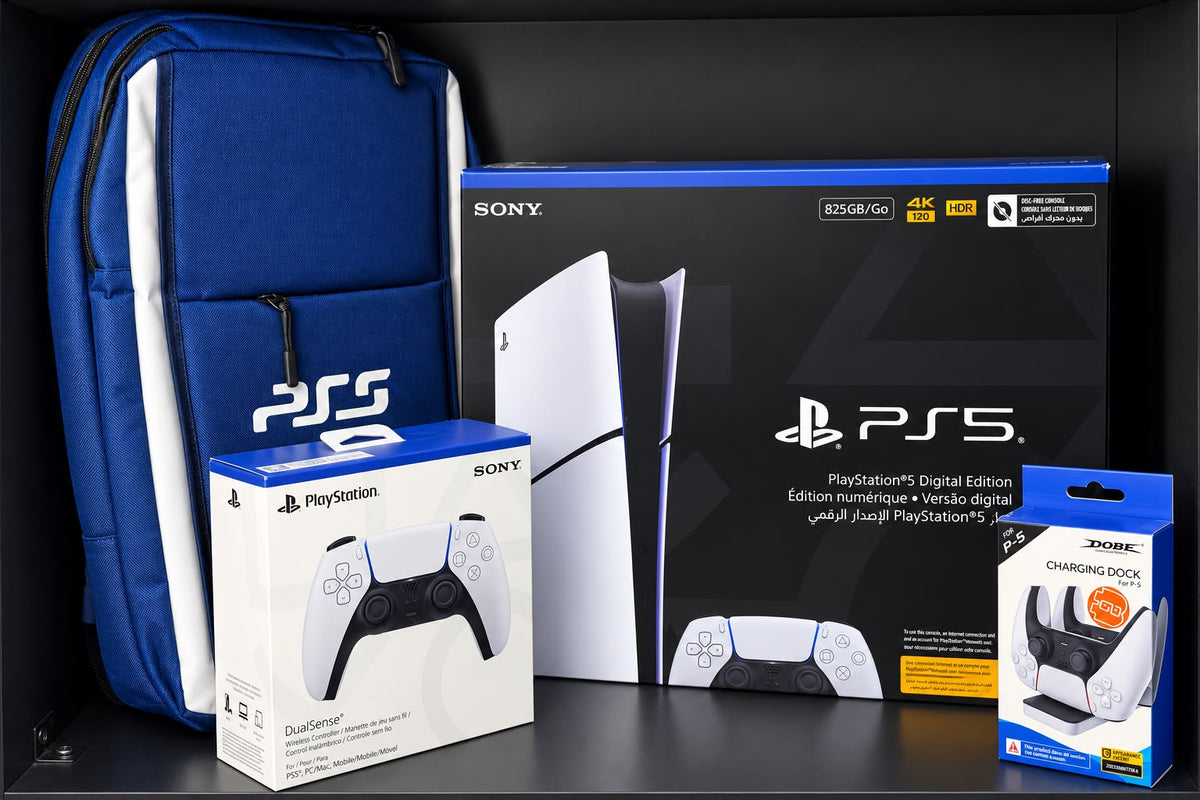 BUNDLE - PS5 SLIM DIGTAL 825 NEW