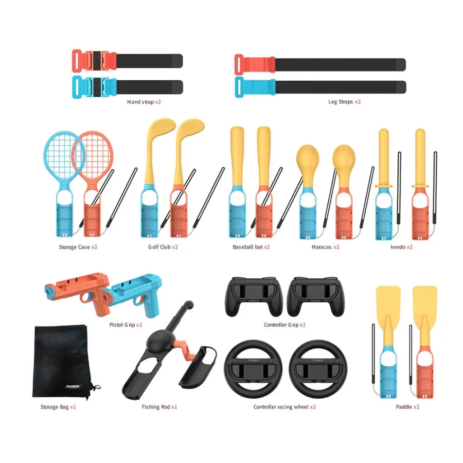 Dobe TNS-5113 Motion Gaming Bundle 24-in-1 Kit - Switch 1/2/OLED
