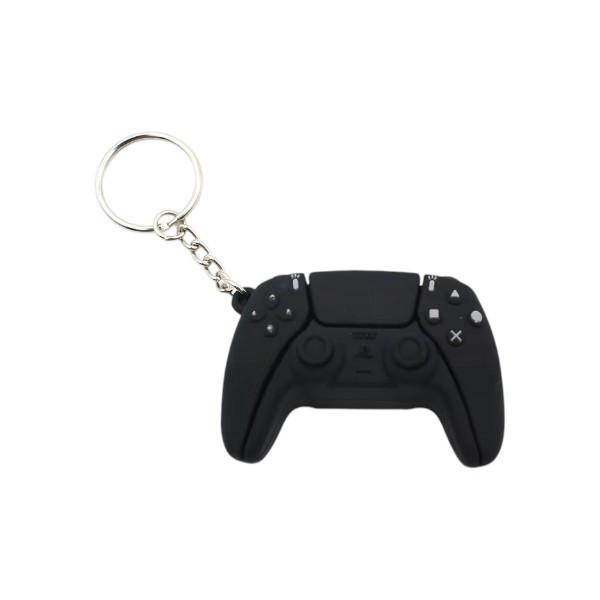Video Game Controller Keychain Black