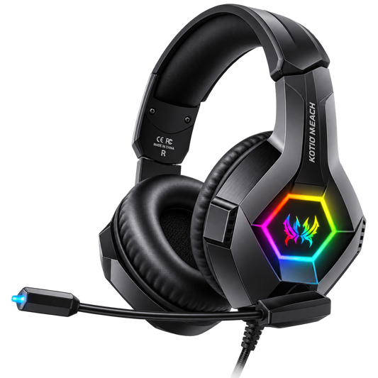 KOTION EACH GS450 Wired Gaming Headset – RGB Black
