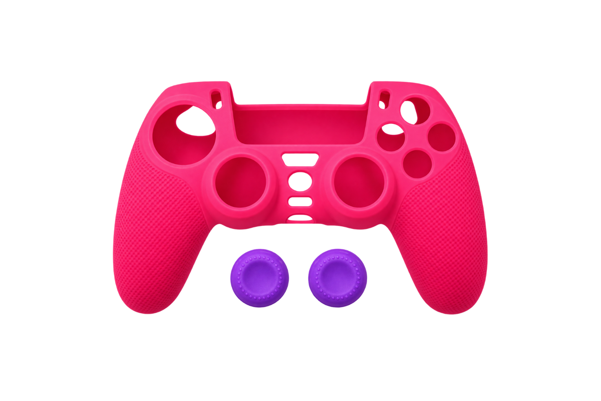 PS5 DualSense Silicone Controller Case + 2 Thumb Grips