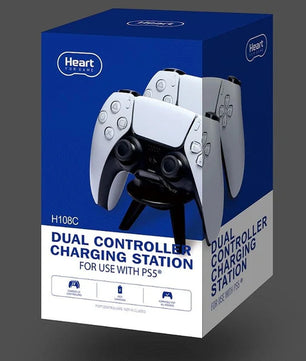 Heart For Game Wireless Controller Dual Charger for PS5 Controllers