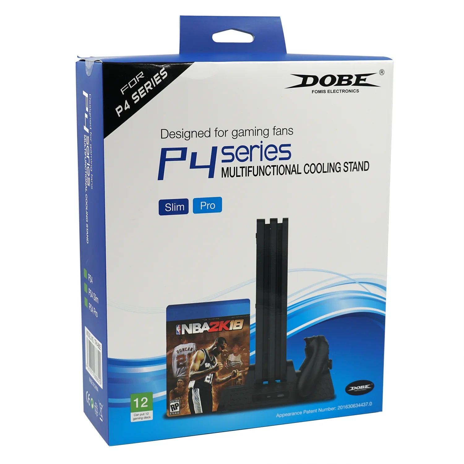PlayStation 4 \ slim \ Pro Stand with cooling fans and charger for controllers and disk storage