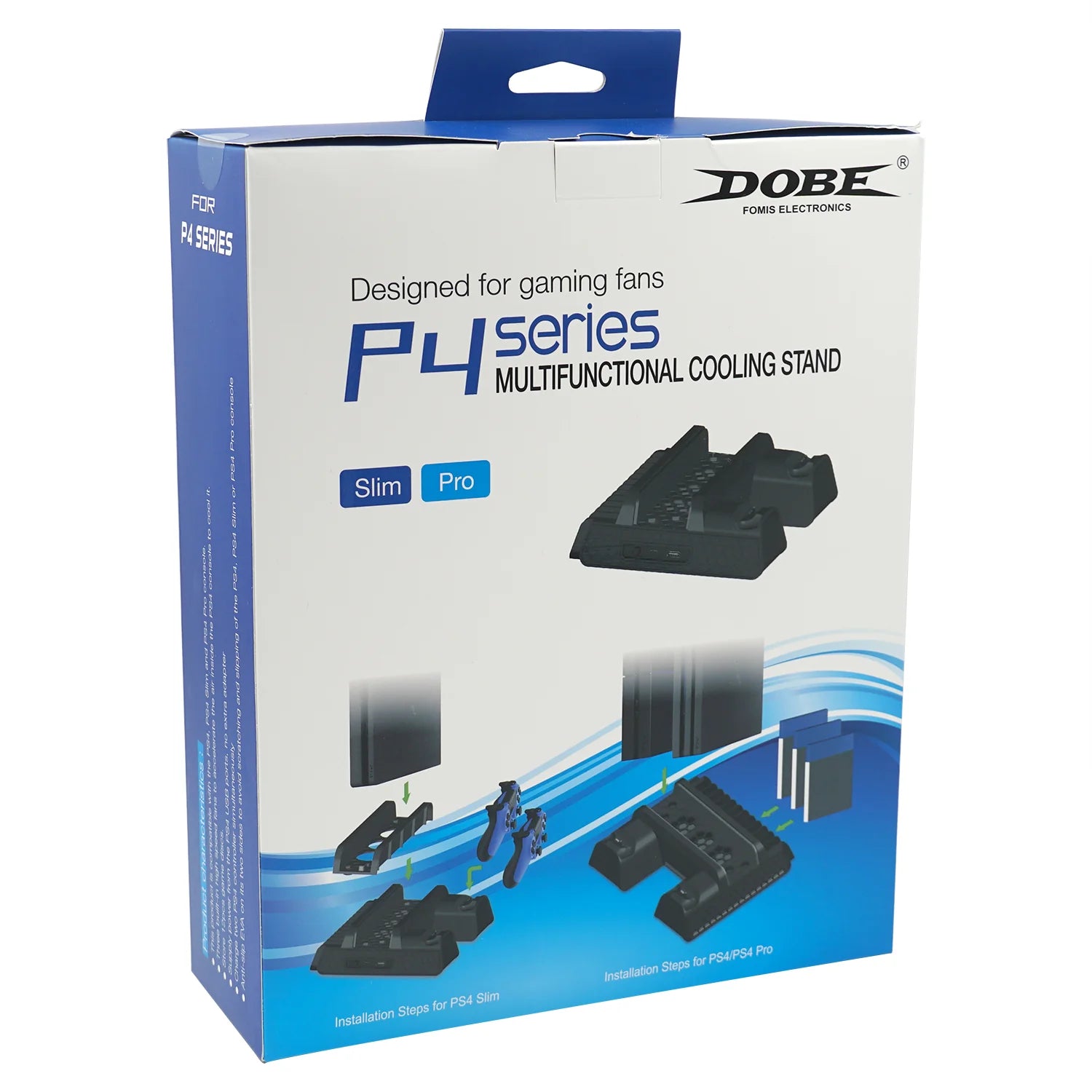 PlayStation 4 \ slim \ Pro Stand with cooling fans and charger for controllers and disk storage