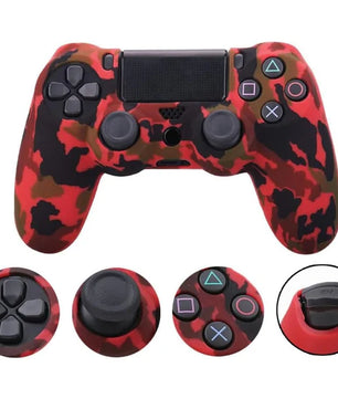 PS4 Silicone Skin Protector with 2 Color Grips