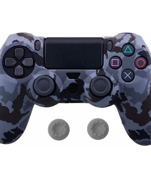 PS4 Silicone Skin Protector with 2 Color Grips
